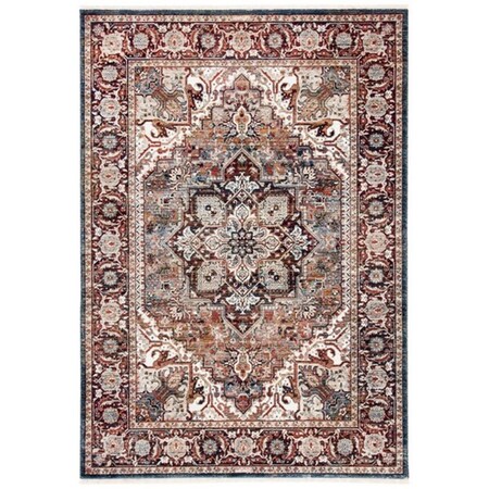Safavieh 4 x 6 ft. Herat 331Q Power Loomed Rectangle Area Rug Red & Ivory HRT331Q-4